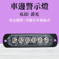 在飛比找Yahoo奇摩購物中心優惠-汽車小燈 地燈 貨車邊燈 燈條 12~24V 黃光 led照