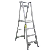 INDALEX 1.2m Industrial Aluminium 180KG Pro Series Platform Ladder
