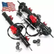 Metal CNC Front Rear Axle W/ Lock for 1/10 RC Rock Crawler Car D90 Upgrade Parts