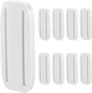 8pcs Self Adhesive Power Strip Fixator Punch- Wall Power Strip Holder for Power Strip WiFi Router Remote Control Outlet Adapter