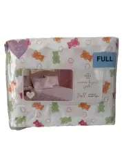 Nanette Lepore Gummy Bears FULL Double Sheet Set Polyester Bedding Hearts