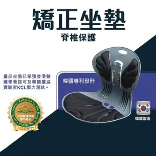 【量品】韓國製矯正坐墊減壓坐墊 美體靠腰坐墊 挺椎護椎(陳美鳳唯一推薦 美姿 靠腰 靠腰 矯正護腰椅墊)