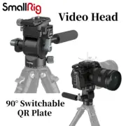 SmallRig Camera Tripod Head Video Head with 90° Switchable Quick Release Plate