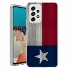 For Samsung Galaxy A23 5g A52 A53 TPU Case Cover+Glass(Wood TX Flag)