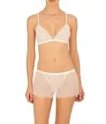 Natori Gaze Skirt Tanga Underwear White Size S 4405