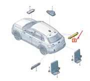 AUDI Q4 E-TRON Left Upper Antenna Amplifier 89A035225E NEW GENUINE