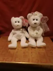 His And Hers Ty Beanie Babies With Tag Protectors 2003