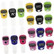 BESPORTBLE 18pcs Mini Handheld Digital Tally Counter Compact Finger Clicker Ring for Sports Study Inventory