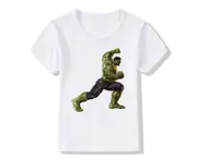 Marvel Hulk Kids T-shirt The Avengers Films Characters Print T Shirts Boys Girls Summer Clothes Tops Children Casual Costumes / Mw0310 / 1t