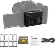 DF DIGITALFOTO Camera Fan Camera Cooling System Fan Semiconductor Automatic Temperature Control System 3500ml Battery Compatible with Sony A7M4/ZVE1/A6700/A7C2/ZV-E10/ZV1/A7C/A7S3/FX3/FX30
