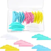 Oruola 50pcs Lash Lift Rods,Lash Lift Pads,Lash Lift Shields for All Eyes Curling Like L Curl Extensions,5 Size of S M M1 M2 L Reusable Soft Silicone Shields Lash Lift Glue Balm Set Lashes Fast