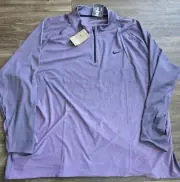 NWT Nike Golf Dri-Fit ADV Tour 1/2 Zip Top Daybreak Purple Size 4XL FD5833-509