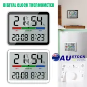 Digital LCD Thermometer Hygrometer Humidity Room Temperature Meter Alarm Clock k