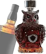 Decanters for Alcohol, Glass Wine Bottle Animal Statue Decanter, Liquor Bottle Home Decorations, Wine Container for Alcohol Bourbon Vodka Brandy