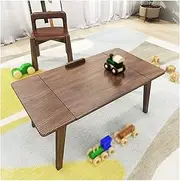 Exquisite Wooden Folding Coffee Table Desk for Eating Reading and Working Multi Functional Floor Bedside Computer Lap Dining and Tea Table with Compact and Portable Design (60 * 35 * 27cm)