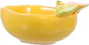 1pc Bowl Appetizer Tray Essential Oil Holder Soy Sauce Container Essential Oils for Diffusers Essential Oil Bowl Condiment Serving Tray Face Bowl Ceramics Yellow