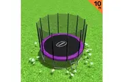 Kahuna Blizzard 10ft Trampoline with Net Purple
