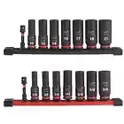 Milwaukee SAE /Metric Impact Socket Set 3/8" Drive Deep 6-point (16-Piece)