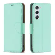 For Samsung Galaxy S24 Case, Lychee Folio Wallet PU Leather Cover, Kickstand, Green