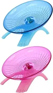 VANZACK 2pcs Hamster Exercise Wheel Creative Silent Pet Plaything for Animals Hamster Activity for