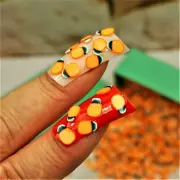 POLYMER CLAY PINEAPPLE FRUITS 1000 Pc Gift Box PINEAPPLE NAIL CHARMS SMALL GIFT