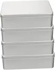 Mikinona 4pcs Box Boxes Dice Storage Box with Pads Compact Iron Dice Containers for Easy Carrying Secure Storage