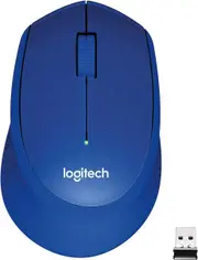 LOGITECH M331 SILENT PLUS Wireless Mouse Blue DPI (Min/Max): 1000± 1-Year Limited Hardware