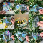 PTR SUN CATCHER PVC 自粘玻璃窗貼貓蛾能量陽光捕集器壁紙雨棱鏡貼紙陽光貼花 TW