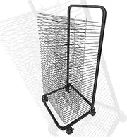 Art Drying Rack,Painting Rack on Wheels,30 Removable Shelves,Suitable for Childcare Centers and Art Classroom Canvas Rack Art Storage