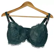 Victoria's Secret Dream Angels Push-Up Without Padding Green Lace Bra 36DD NEW