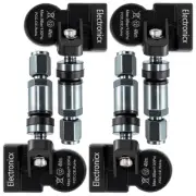 4x Tire Pressure Sensors TPMS Sensors Metal Valve Gunmetal for Volkswagen Vilora