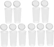 MOTHNUR 10pcs Makeup Brush Protectors Dustproof Transparent for Travel Storage Reusable Makeup Brush Caps for Household