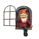 Elf Out The Door Figurine Naughty Garden Gnome Statue Garden Statue Porch Decor