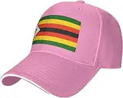 [SSIULUS] Flag of Zimbabwe Casquette Cap Hats,Trucker,Baseball Cap with Snapback,Perfect for Summer,Golf