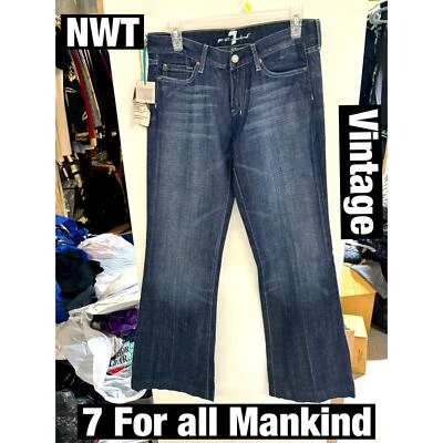 7 For All Mankind vintage With Tags Sz 28 Large Bell Bottoms