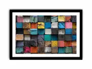 Memory Block Art Framed print