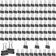 180 Pack Small Binder Clips, Mini Binder Clips, 15mm 5/8 Inch Clips Office Supplies, Paper Clamps, Binder Paper Clips for Office Supplies Home School Food DIY