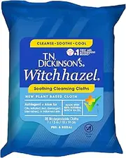 T.N. Dickinson's Witch Hazel New Soothing Multi-Use Cleansing Cloth, 25 Count