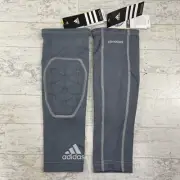 1 Pair ADIDAS Ironskin Elbow Pad Arm Sleeve Compression Grey Medium Basketball