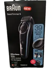 Brand New Braun 5542 Cordless Beard Trimmer 5 with Gillette ProGlide Razor .