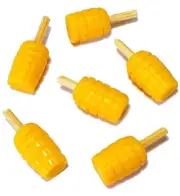 Barbi Dollhouse Miniature Food Mini Corn Cob Vegetables Stick Whole Lot 5pc