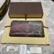 [二手] LV路易威登Louis Vuitton 型號：M58508 限量版精典行李箱塗鴉長夾尺寸21 x 11 cm 。 - 粒面小牛皮內裡 - 亮金色+桃色黃銅金屬