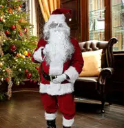 New 2023 Santa Claus Suit Christmas Santa Claus Costume Men's And Women's Adult Costume Santa Claus 10-piece Set red/white/black