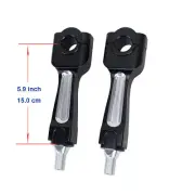 Springer Black Handlebar Riser Clamp Kit for Harley Softail FXSTS FLSTSB 1" Bar