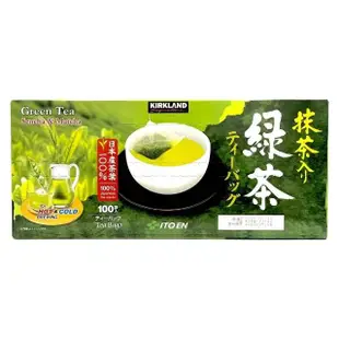 【美式賣場】Kirkland Signature 科克蘭 日本綠茶包(1.5g*100入/盒)