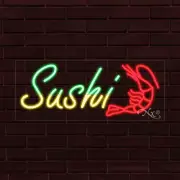 BRAND NEW "SUSHI" w/LOGO 30x12x1 INCH LED FLEX WINDOW/WALL INDOOR SIGN 30908