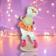 18.5" Foam Snowman with Macaron Christmas Decor NEW 2024
