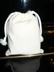 Calico bags with Drawstring ( bulk)1,5,10,15,20,30,50 (H 15 cm x W 12 cm)