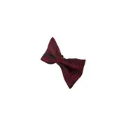 Mens Black & Red Fire Patterned Bow Tie