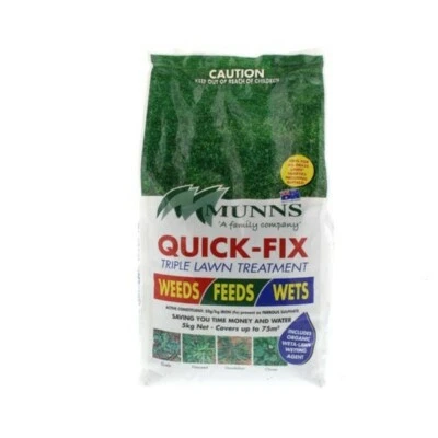 Munns Triple Quick Fix Lawn Treatment 5kg